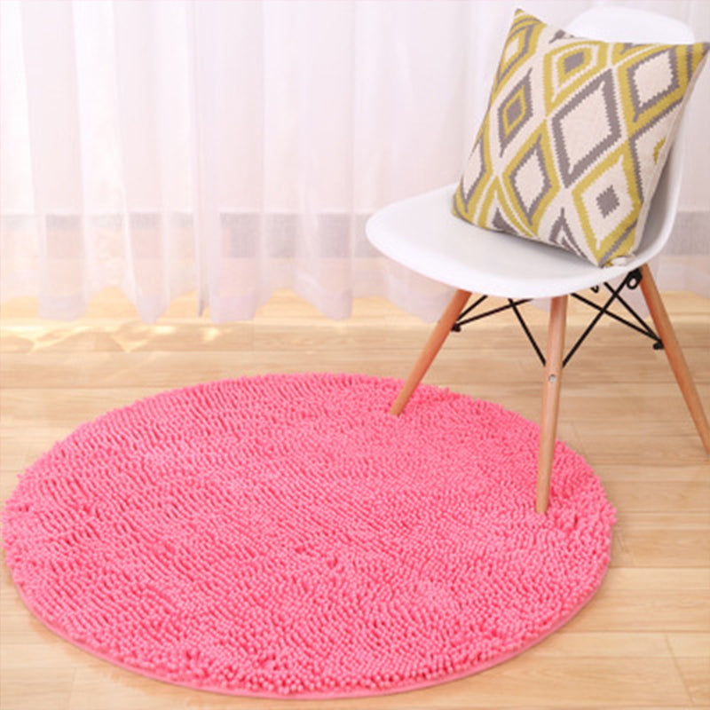 Tapis de décoration de maison relaxante de la zone de couleur unie multicolo