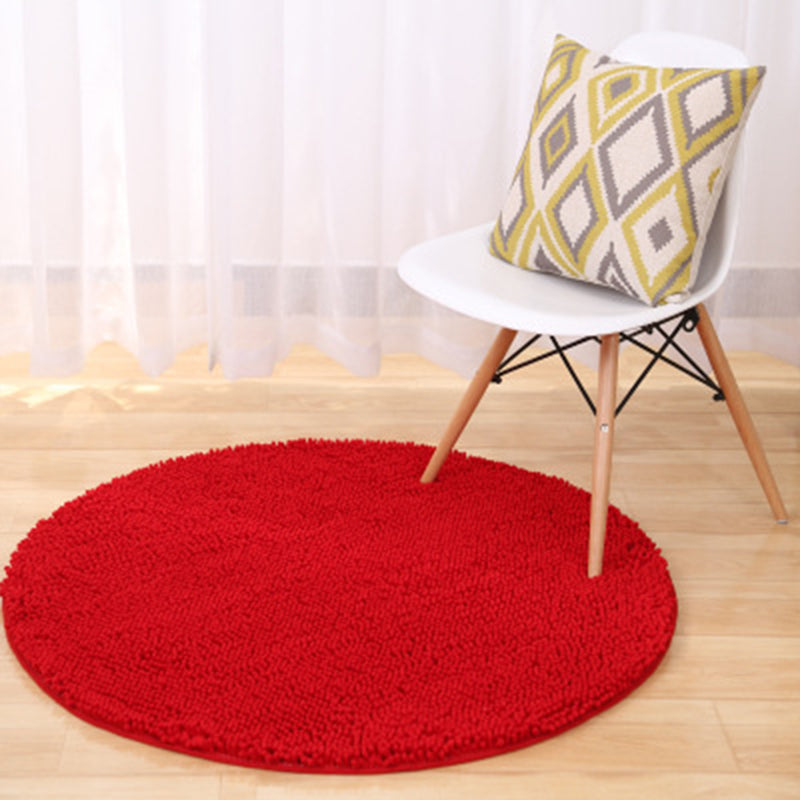 Tapis de décoration de maison relaxante de la zone de couleur unie multicolo