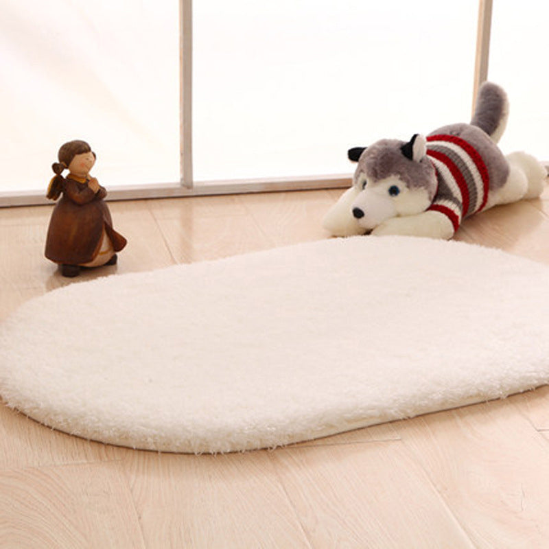 Tapis mignon simple tapis multicolore de couleur unie en intérieur