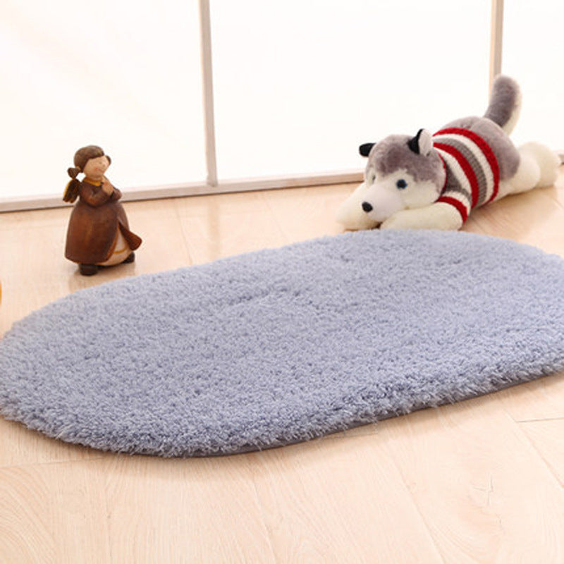 Tapis mignon simple tapis multicolore de couleur unie en intérieur