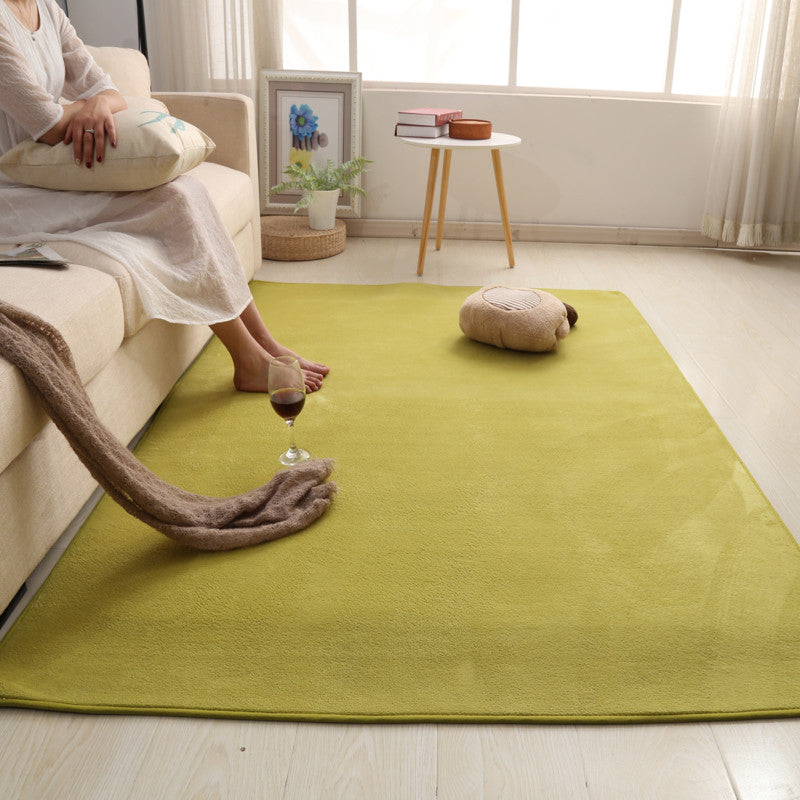 Tapis nature simple multi-couleurs Polyster Responsie relaxante Tapis de tapis sans glipage Déliste à intérieur lavable facile pour le salon