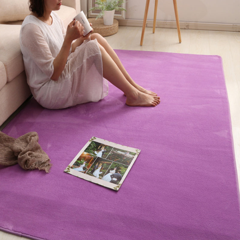 Tapis nature simple multi-couleurs Polyster Responsie relaxante Tapis de tapis sans glipage Déliste à intérieur lavable facile pour le salon