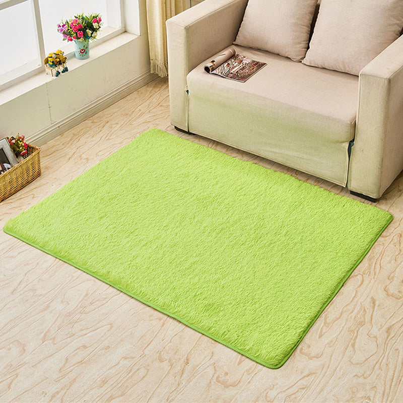 Casual Solid Color Rug Multi-Colored Polypropylene Area Carpet Pet Friendly Easy Care Indoor Rug for Living Room