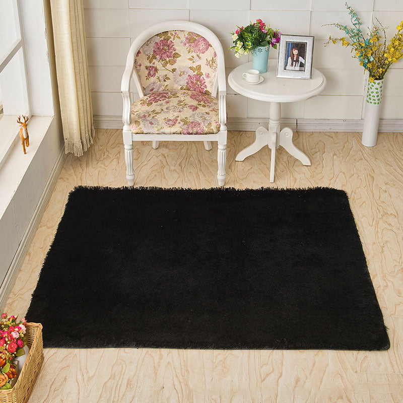 Casual Solid Color Rug Multi-Colored Polypropylene Area Carpet Pet Friendly Easy Care Indoor Rug for Living Room