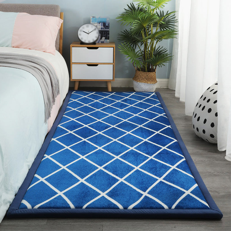 Eigentijdse slaapkamer tapijt multi-kleuren vaste gebied tapijt polyster huisdiervriendelijk anti-slip achterste tapijt