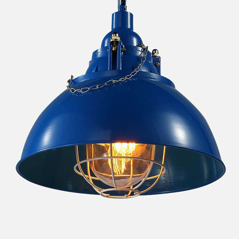 Antique Conical Shade Plafond Light Single Fer Pendre suspendu pour le restaurant