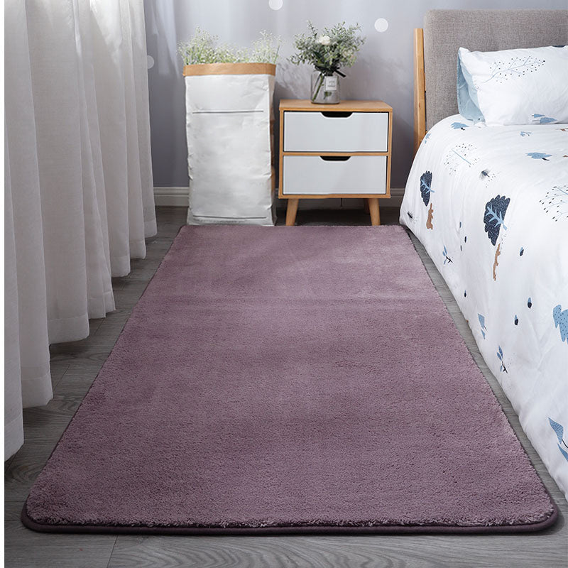 Tapis de couleur unie décontractée tapis en polypropylène multicolo