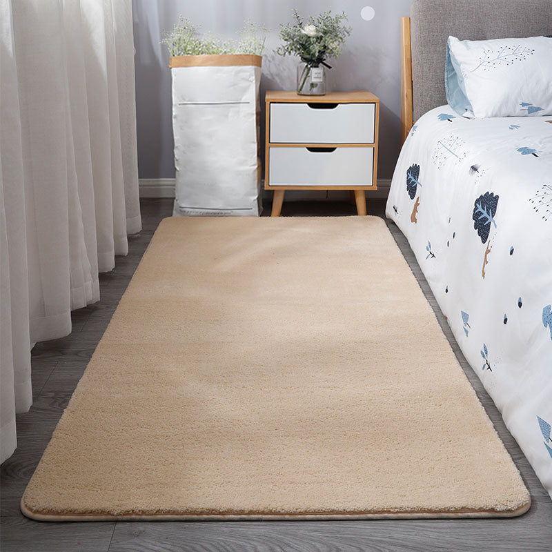 Tapis de couleur unie décontractée tapis en polypropylène multicolo