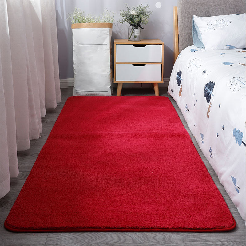 Tapis de couleur unie décontractée tapis en polypropylène multicolo