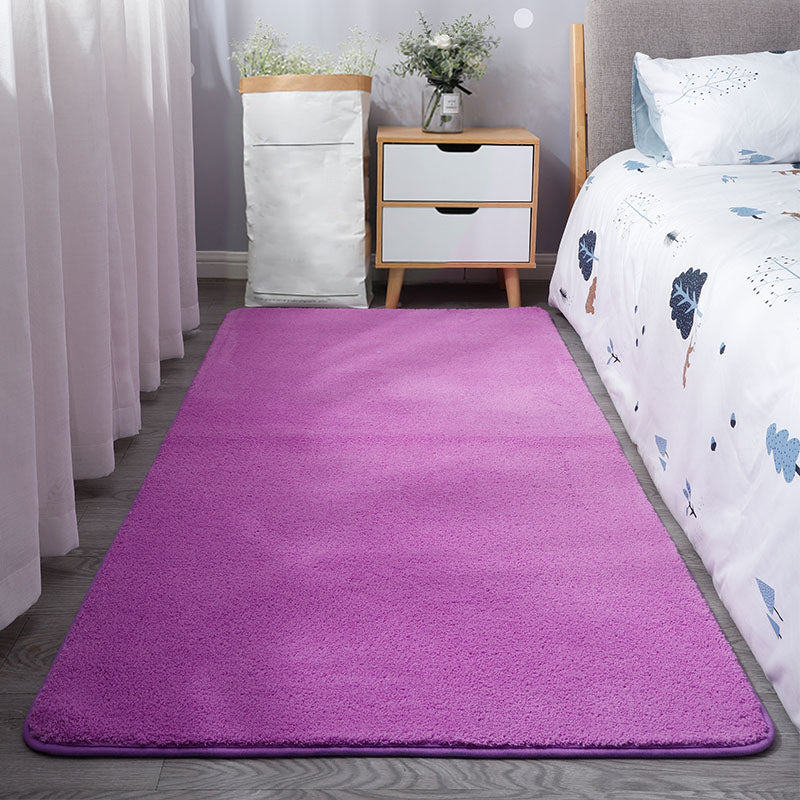 Tapis de couleur unie décontractée tapis en polypropylène multicolo