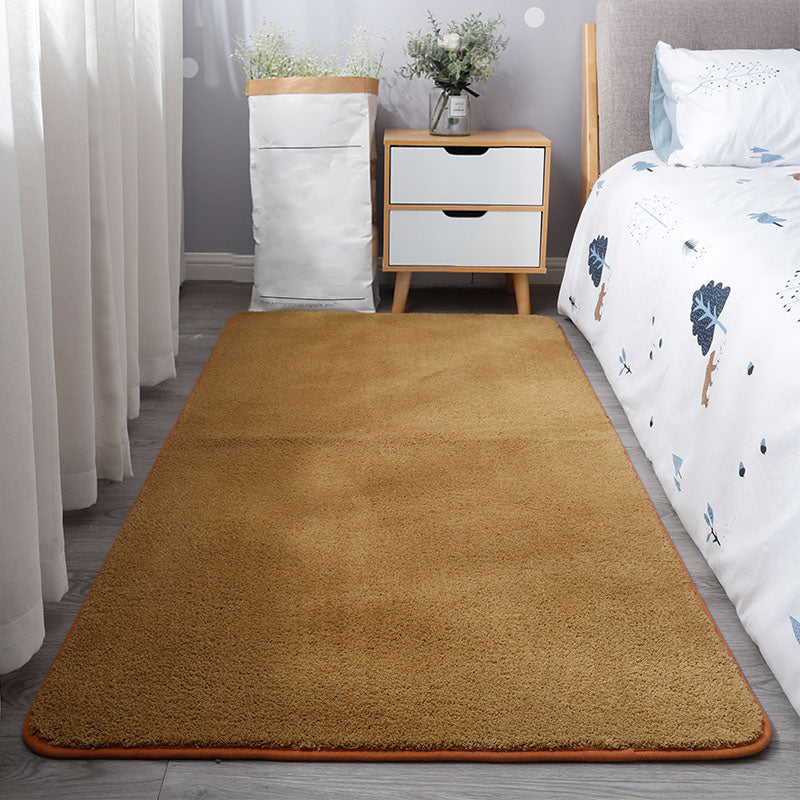 Tapis de couleur unie décontractée tapis en polypropylène multicolo