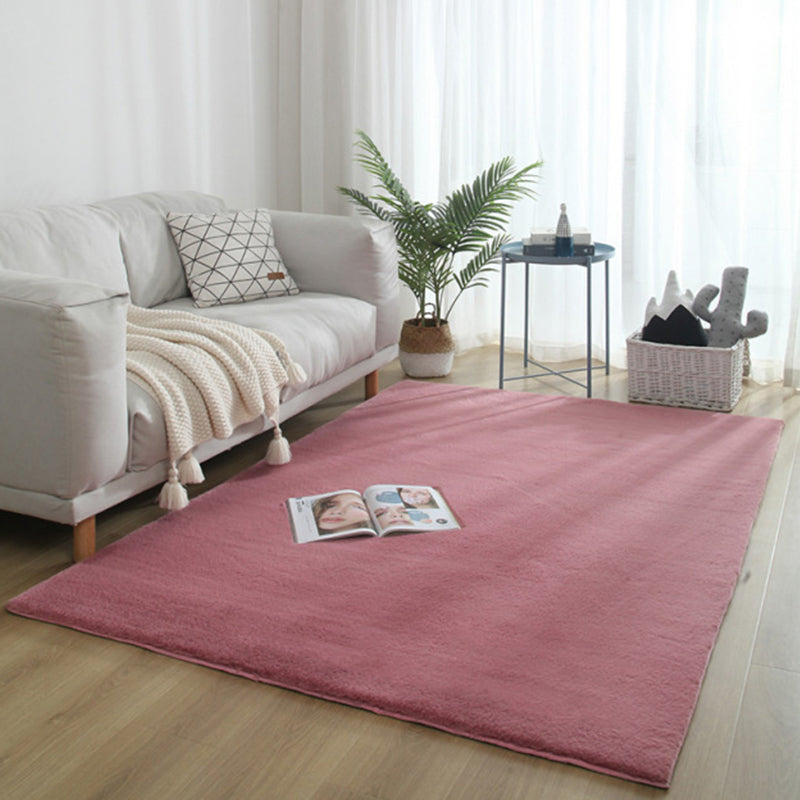 Tapis de couleur unie relaxante Couleur de couleur multicolore Machine de tapis de tapis de tapis de tapis lavable sans glissement pour décoration