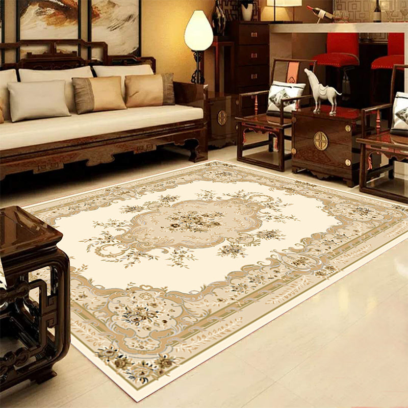 Retro Mulsimor Western Rug Synthetics Floral Pattern Area Areat Tapis sans glissement Rapis lavable pour le salon