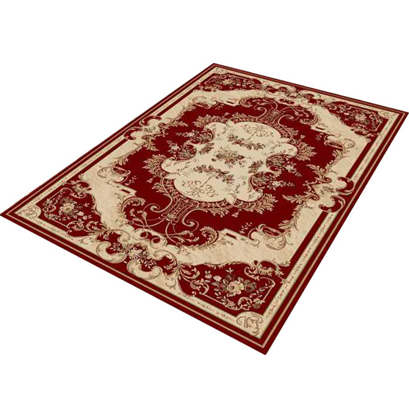 Vintage Western Rug Multicolor Floral Printed Area Carpet Easy Care Washable Indoor Rug for Decoration