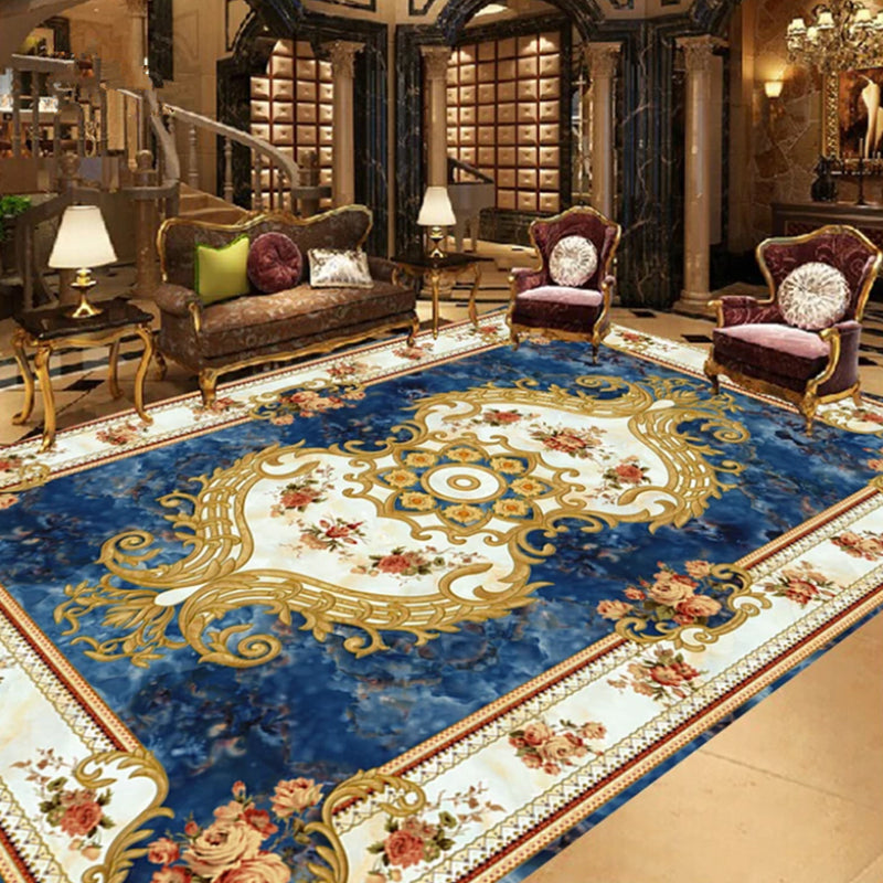 Tapis floral multi-couleurs vintage Polyster Western Area Captitume Tapis de soins aux animaux de compagnie Animaux Féliciteur pour décoration pour la maison