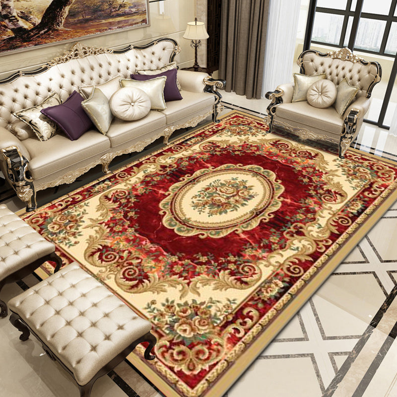 Tapis floral multi-couleurs vintage Polyster Western Area Captitume Tapis de soins aux animaux de compagnie Animaux Féliciteur pour décoration pour la maison