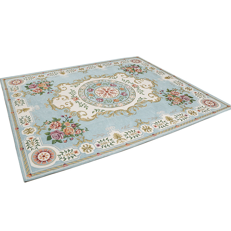 Retro Floral imprimé tapis multicolore Luxury Area Synthetics Synthetics Animal Animal Care Easy Care Tapis pour le salon