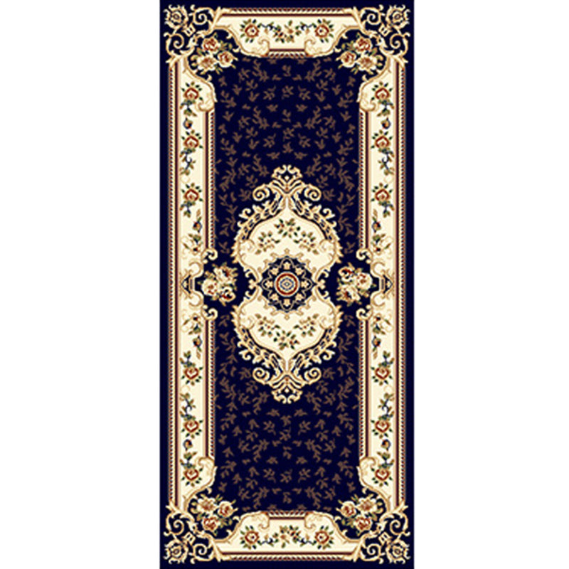 Multi Colored Western Rug Polyster Floral Printed Indoor Rug Pet Friendly Easy Care Washable Carpet for Bedroom