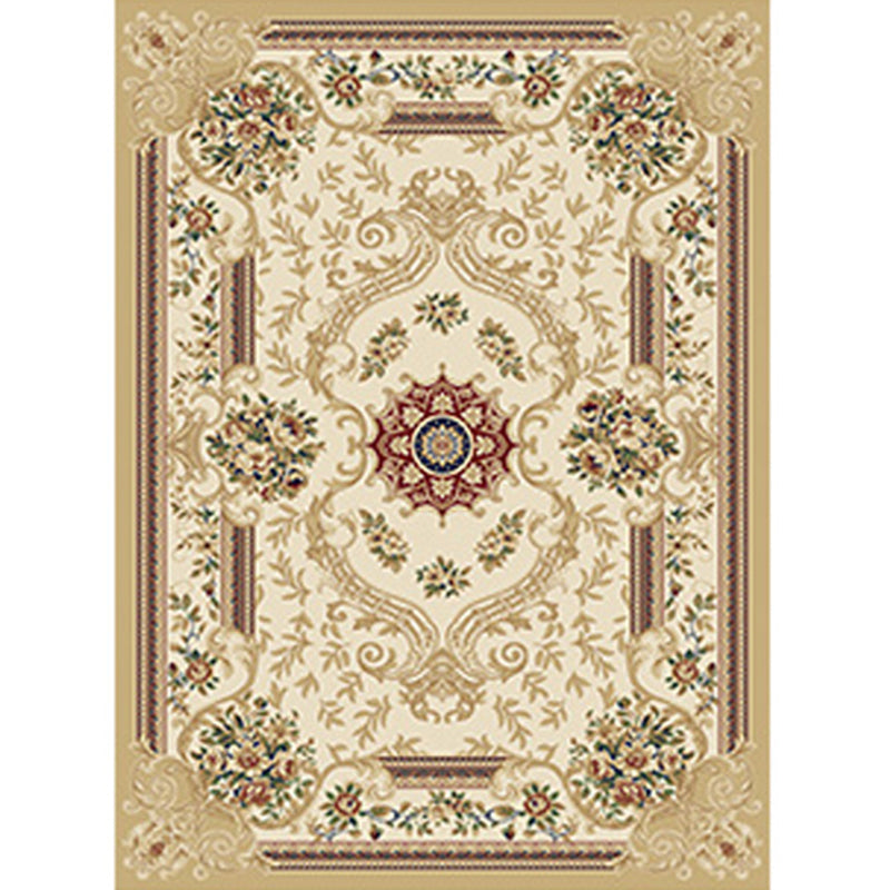 Multi Colored Western Rug Polyster Floral Printed Indoor Rug Pet Friendly Easy Care Washable Carpet for Bedroom