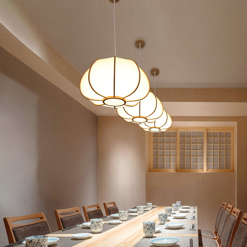 Handwoven Pendant Light Contemporary Bamboo Single-Bulb Wood Suspension Light Fixture