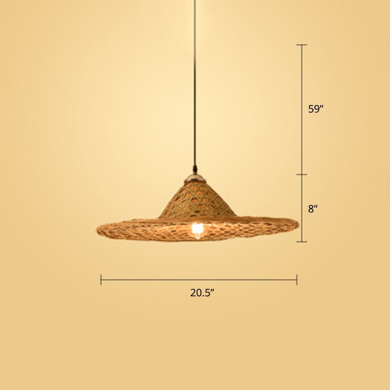 Forma a forma a sospensione Light Contemporary Bamboo Bamboo Sospensione a sospensione in legno