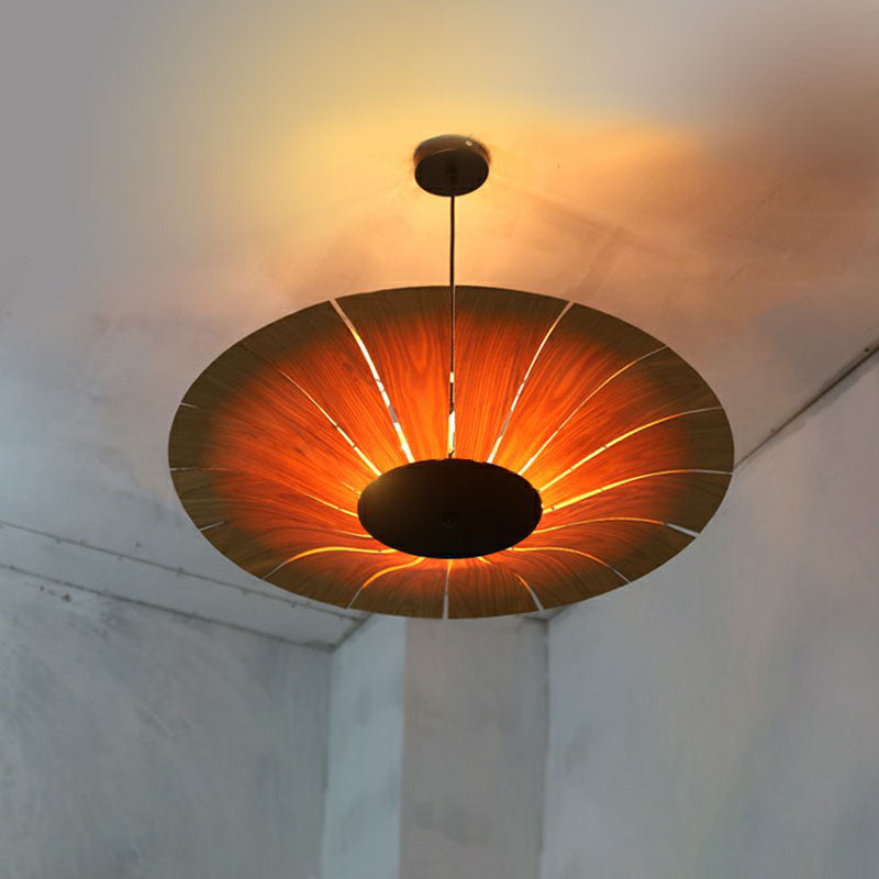 Lámpara de lámpara para paraguas de estilo asiático 3 bulbos de restaurantes de restaurantes livianos lámparas