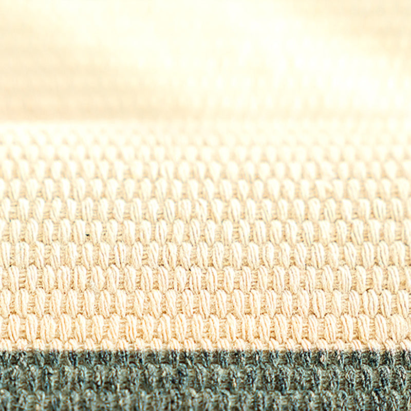 Classic Living Room Rug Multi Colored Geometric Print Carpet Washable Braided Area Rug with Tassel