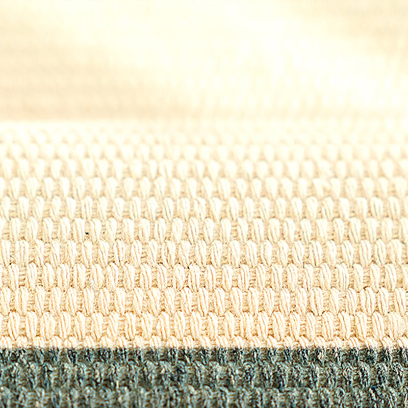 Alfombra multicolor de algodón nórdico mezcla geométrica estampada alfombra resistente a la alfombra resistente a las manchas con borla para espacio