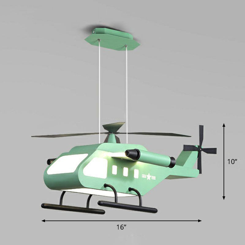 Acryl -vlak LED Suspension Lighting Cartoon Kroonluchter Licht armatuur voor de kleuterschool