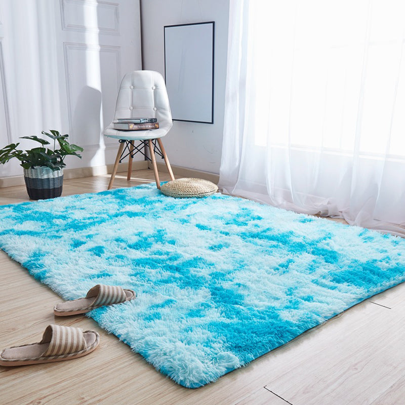 Tapis nature relaxant un tapis ordinaire de couleur scandinave multicolore du tapis moelleux du tapis moelleux moelleux du tapis antidérapant pour la maison