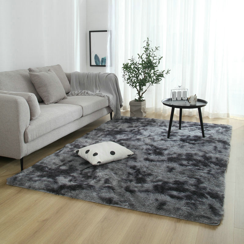 Calming Multicolor Dyeing Rug Polypropylene Casual Rug Anti-Slip Stain Resistant Pet-Friendly Rug for Living Room