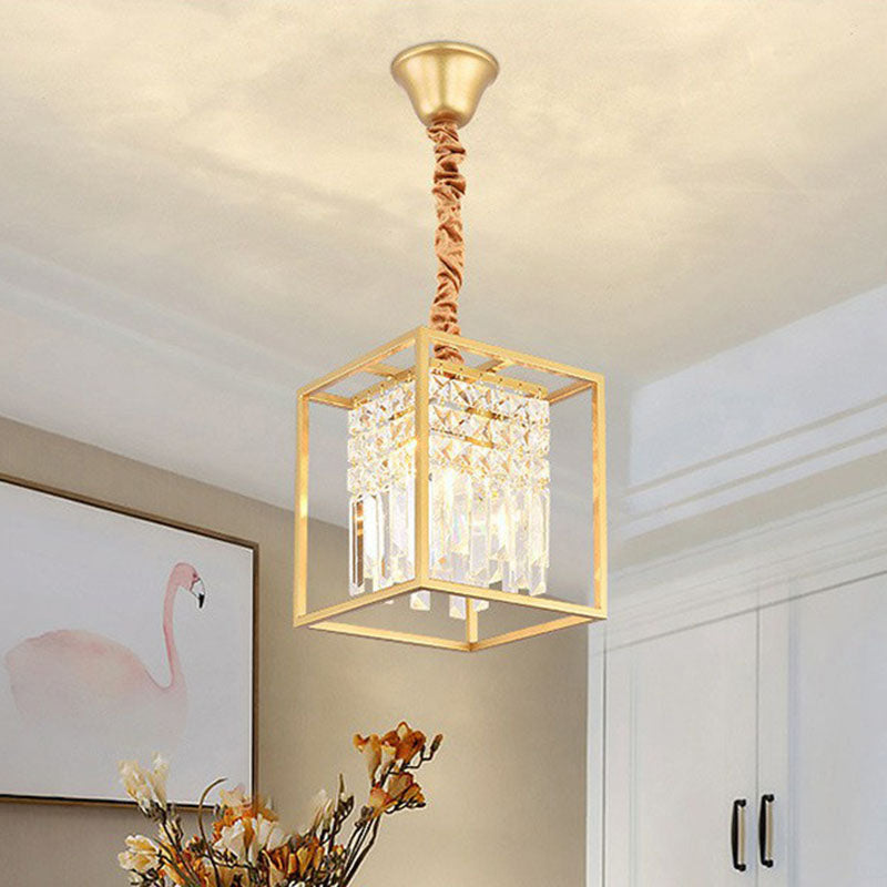 Crystal Strands Ceiling Light Fixture Contemporary Semi Flush Mount Chandelier for Terrace