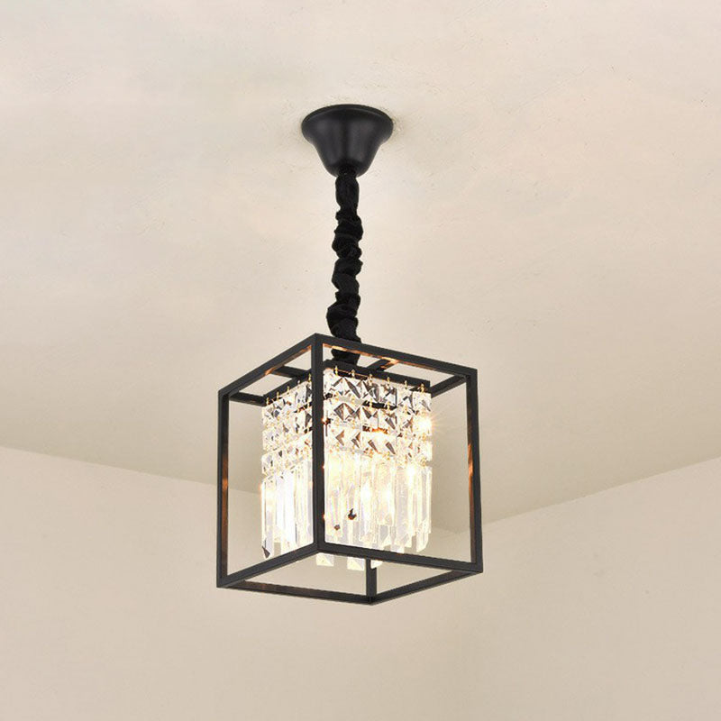 Crystal Strands Ceiling Light Fixture Contemporary Semi Flush Mount Chandelier for Terrace