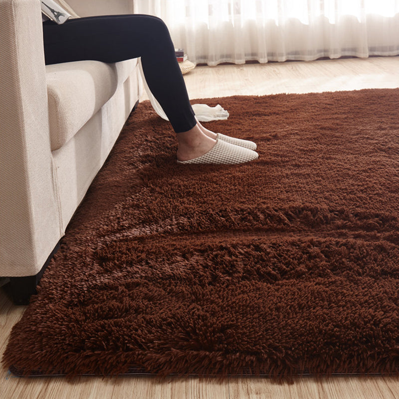 Tappeto classico a colori solidi area moderna moderna tappeto tappeto finto lana di lana facile per casa