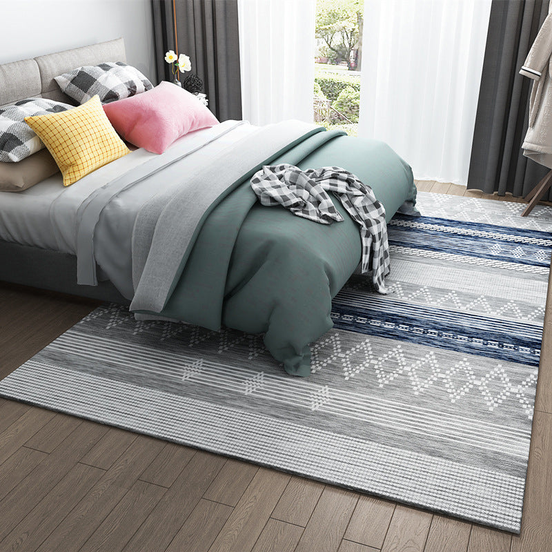 Tappeto tribale primitivo geometria multicolore moquette di supporto anti-slip rosato a zentali tappeti per la camera da letto
