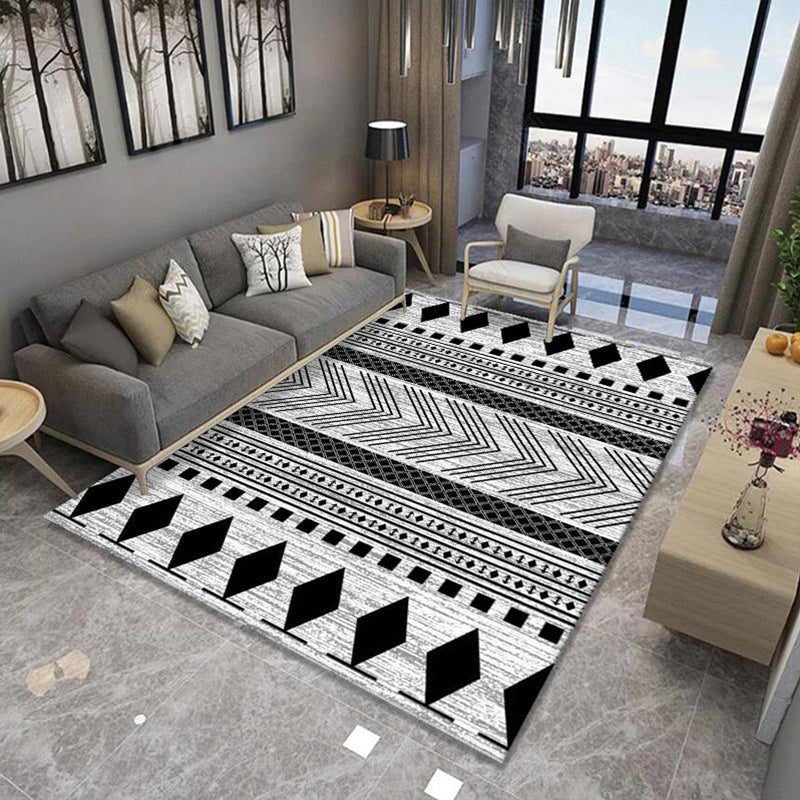 Funky Multicolor Boho Chic Rug Synthetics Trellis Print Teppich tierfreundlicher Flecken widerstandsfähiger Nicht-Schlupf-Teppich für Salon