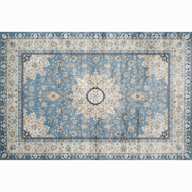 Synthétique géométrique multicolore synthétique Retro Area Tapis Anti-slip Backing Facile Care Intérieur pour salon