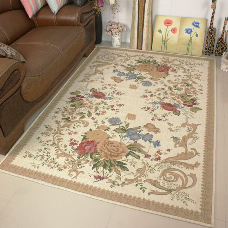 Tappeto a base di fiori a più color polyster area vintage tappeto anti-slip per animali domestici tappeto interno per decorazione