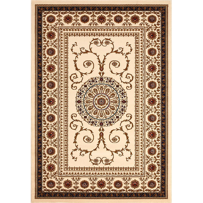 Tapis à imprimé floral à l'ancienne Multi-colored Synthetics Area Tapis Pet Animal Friendly Care Easy Care Rapis pour Parlor