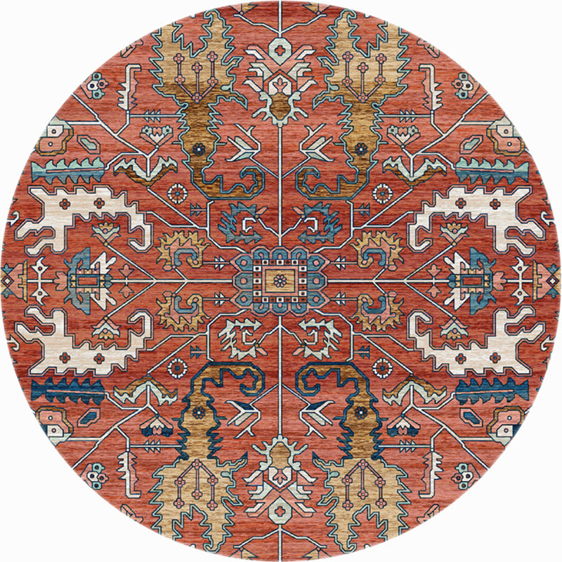 Veelkleurige vintage tapijt polyster bloemen gedrukt gebied Rug gemakkelijk verzorging huisdiervriendelijk wasbaar wasbaar tapijt voor decoratie