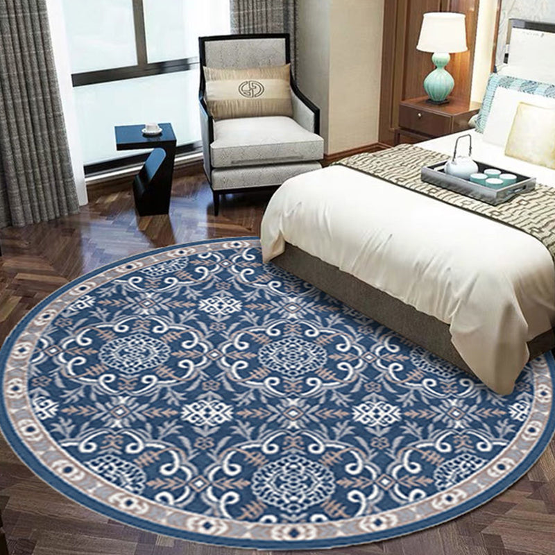 Multicolor Antique Rug Synthetics Geometric Area Carpet Non-Slip Backing Pet Friendly Indoor Rug for Parlor