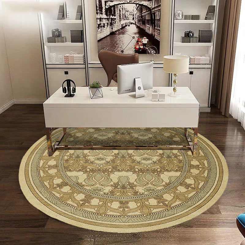 Multicolor Antique Rug Synthetics Geometric Area Carpet Non-Slip Backing Pet Friendly Indoor Rug for Parlor