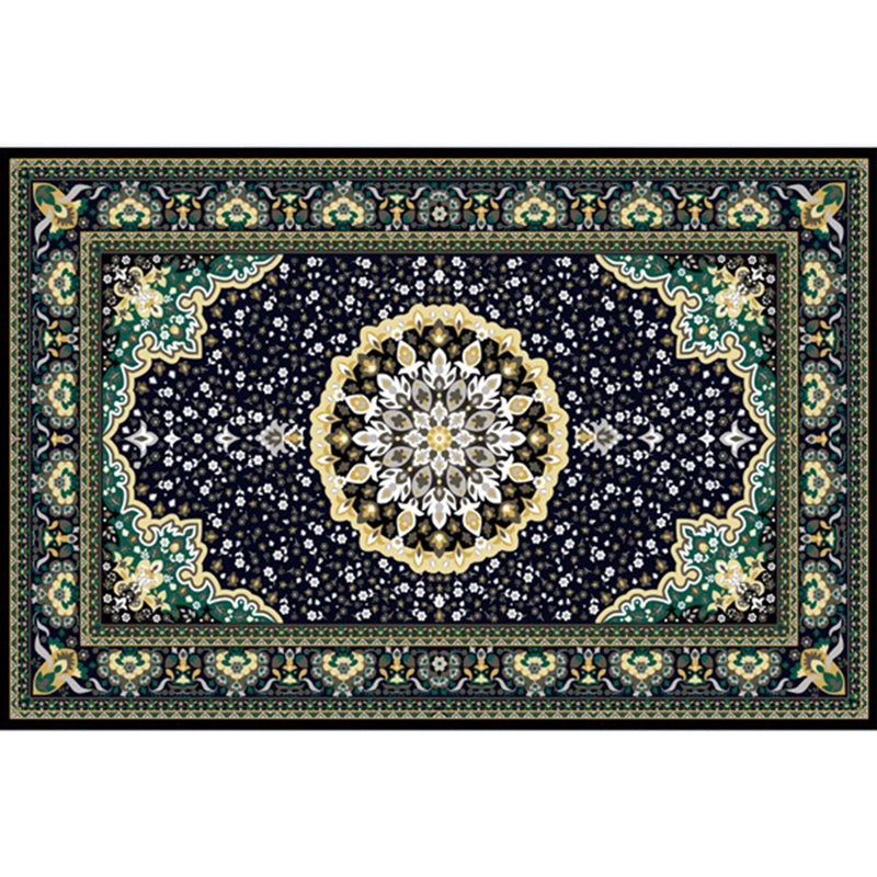 Multi-Color Geo Pattern Rug Polypropylene Moroccan Area Rug Easy Care Pet Friendly Indoor Rug for Bedroom