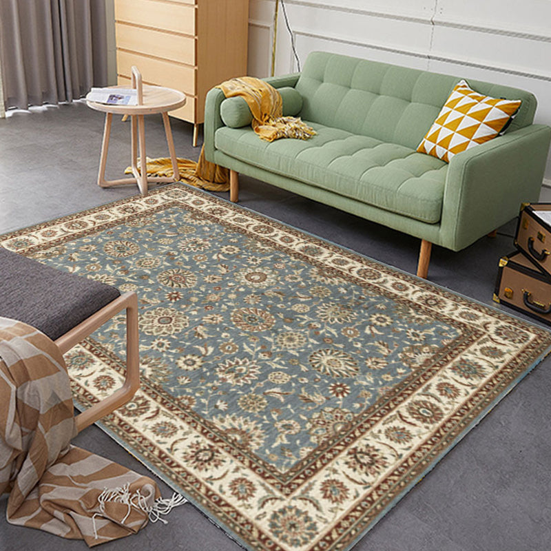 Casual Shabby Chic Rug Multicolored Geometric Print Carpet Anti-Slip Backing Stain-Resistant Rug for Room