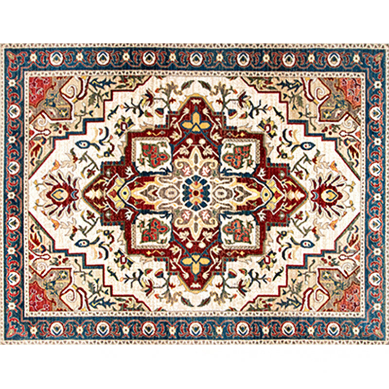 Olden Parlor Rug Multicolored Geometric Printed Area Carpet Polypropylene Easy Care Pet Friendly Indoor Rug