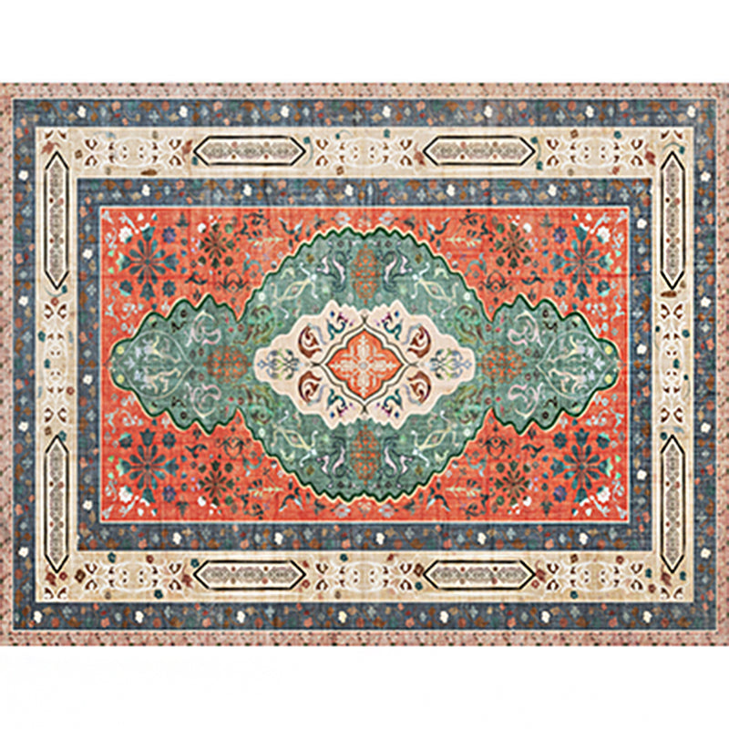 Olden Parlor Rug Multicolored Geometric Printed Area Carpet Polypropylene Easy Care Pet Friendly Indoor Rug