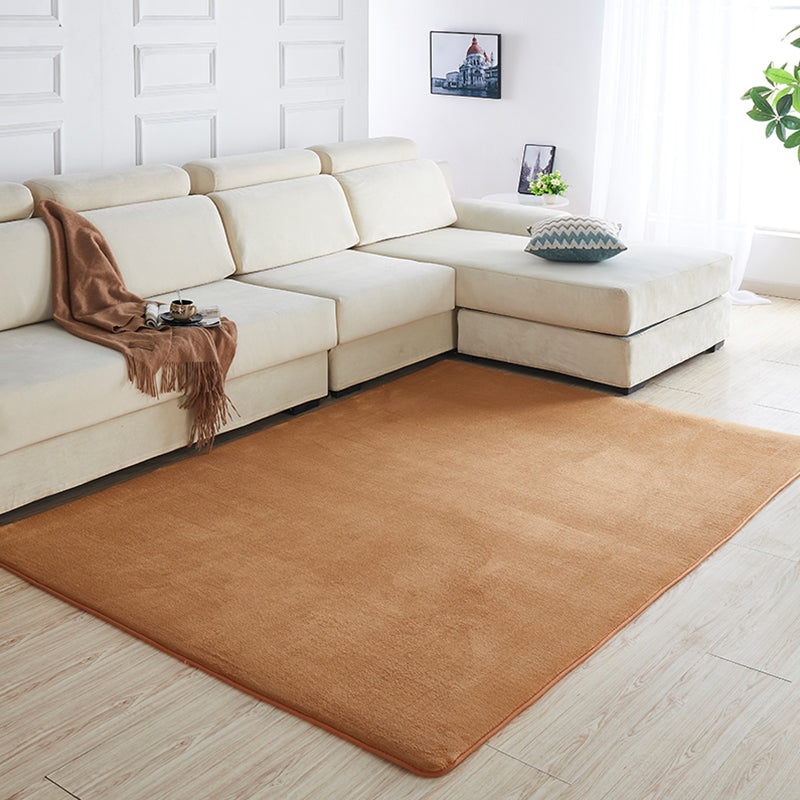 Multi Color Solid Color Rug Polypropylene Relaxing Indoor Rug Anti-Slip Backing Pet Friendly Area Carpet for Room