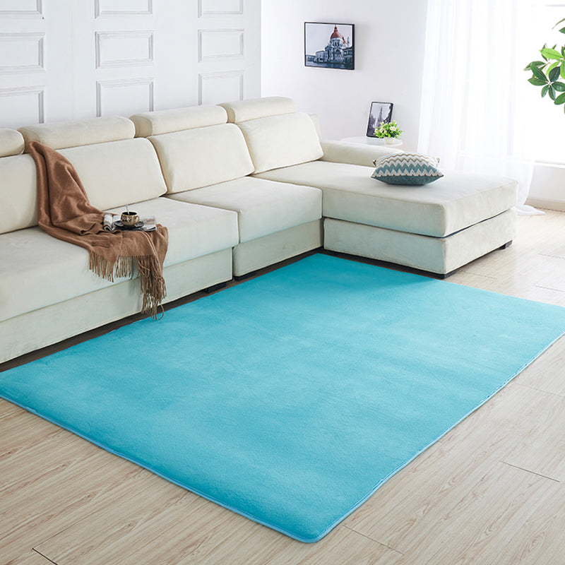 Multi Color Solid Color Rug Polypropylene Relaxing Indoor Rug Anti-Slip Backing Pet Friendly Area Carpet for Room