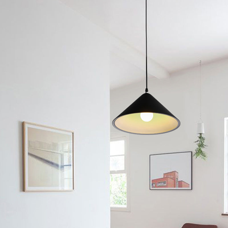 Conische eetkamer hanglamp Minimalistisch metaal 1 kop hangende lamp armatuur