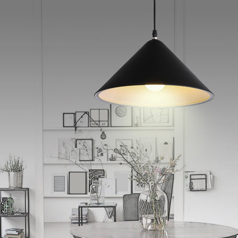 Conische eetkamer hanglamp Minimalistisch metaal 1 kop hangende lamp armatuur